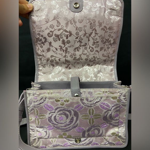 IPA-NIMA Nandina Embellished Crossbody Purse in Lavender Anthropologie boho - Picture 5 of 14